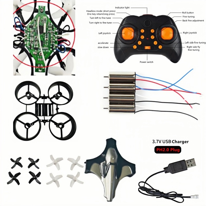 完全DIYドローンキット 2.4G 6軸ジャイロ ヘッドレス - Drone Kit Beginner のレビューと価格